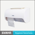 Professioneller Jumbo Roll Tissue Dispenser mit zwei Kapazitäten Tissue Halter